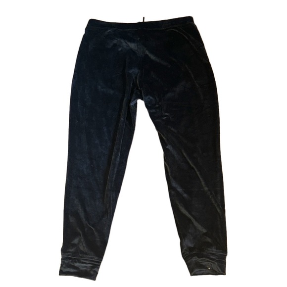 NEW House of Harlow 1960 Black Velvet Velour Jogger Sweat Pants - XL - Picture 13 of 14